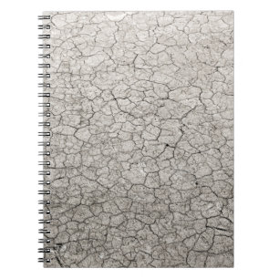 Global worming concept - cracked scorched earth so notebook