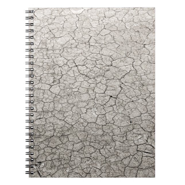 Global worming concept - cracked scorched earth so notebook (Front)