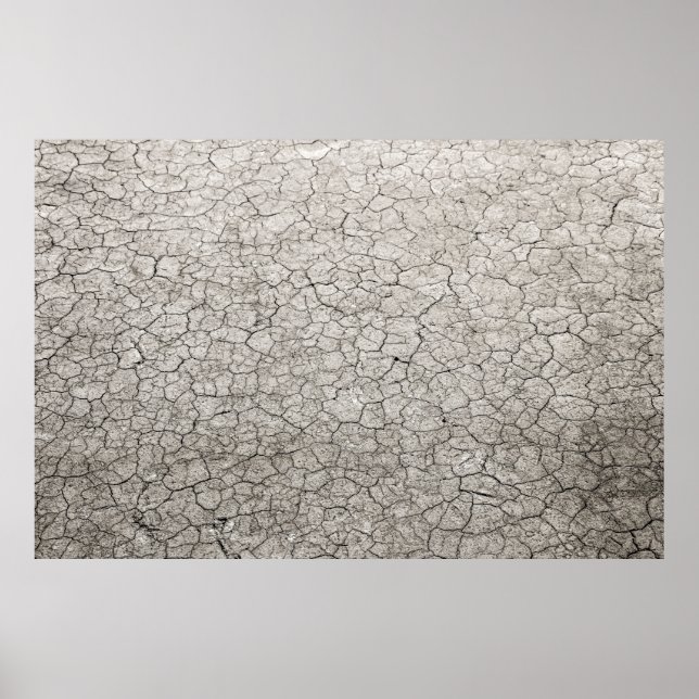 Global worming concept - cracked scorched earth so poster (Front)