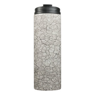 Global worming concept - cracked scorched earth so thermal tumbler