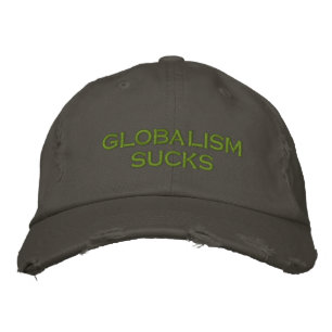 globalism sucks embroidered hat