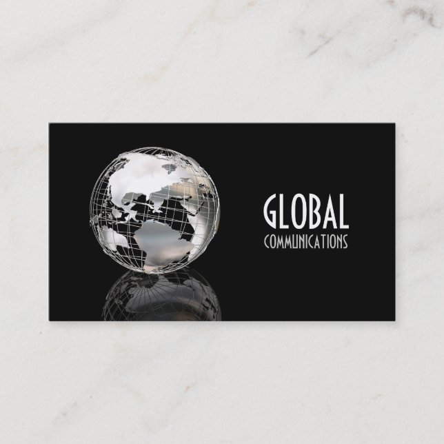 Globe Business Card (Front)