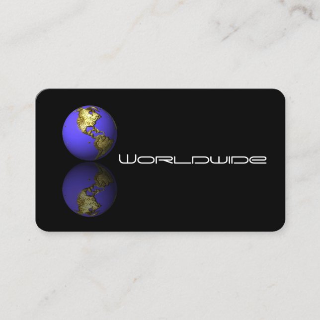 Globe Business Card (Front)