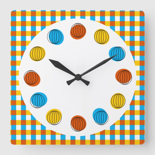 Globe circles and check clock square (Front)