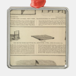 Globe Iron Foundry Woven Wire Mattress Company Metal Tree Decoration