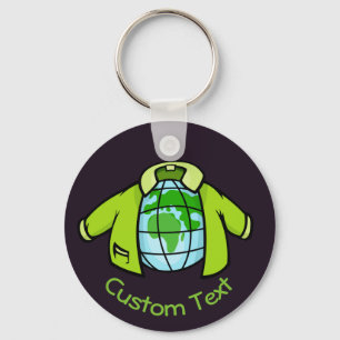 Globe Jacket Keychain