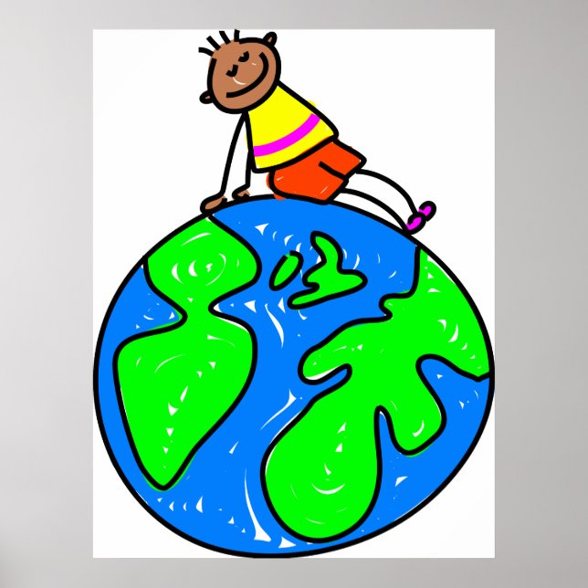 Globe Kid Poster (Front)
