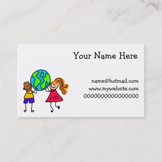Globe Kids Business Card (Front)