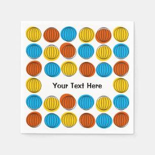 Globe Multi Text paper napkin
