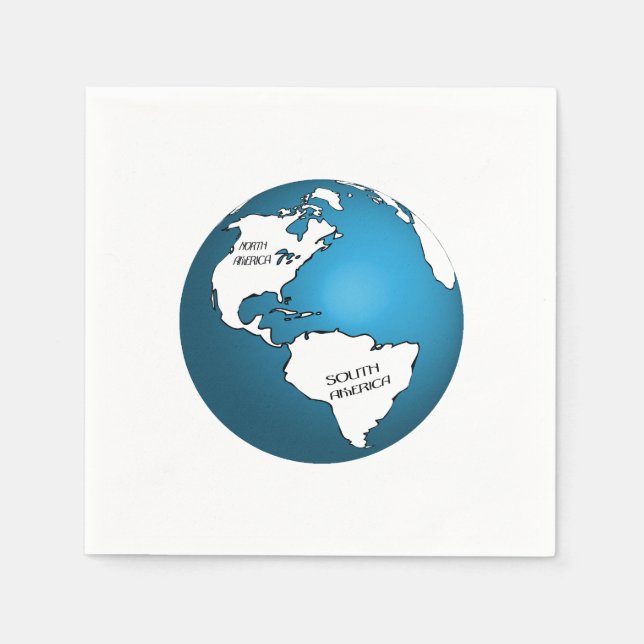 Globe Napkin (Front)