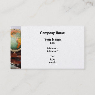 Globe on Piano - Platinum Business Card