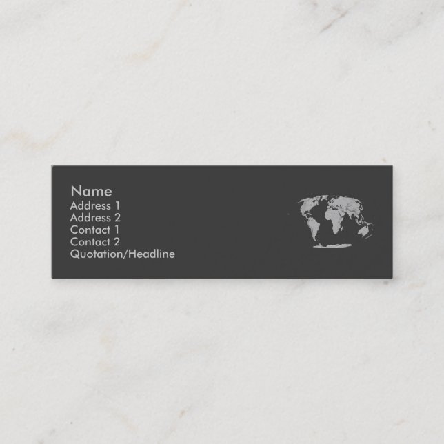 Globe Profile Card (Front)