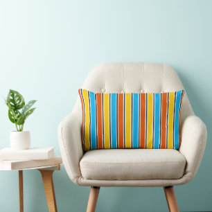 Globe Stripe Classic throw pillow lumbar