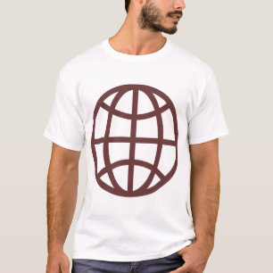 Globe Symbol - Dark Brown T-Shirt