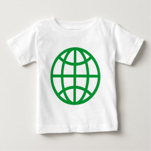 Globe Symbol - Grass Green Baby T-Shirt