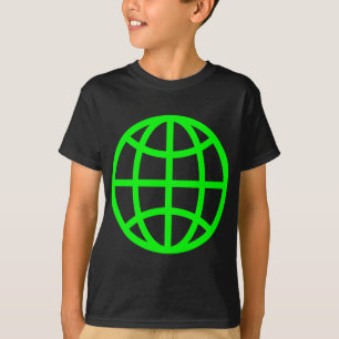 Globe Symbol - Green T-Shirt