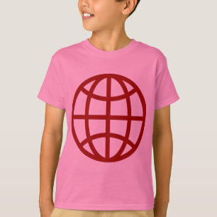 Globe Symbol - Ruby Red T-Shirt
