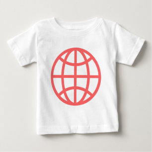 Globe Symbol - Tropical Pink Baby T-Shirt
