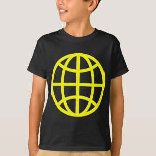Globe Symbol - Yellow T-Shirt