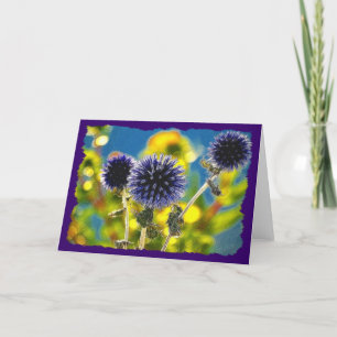 GLOBE THISTLE Greeting Card