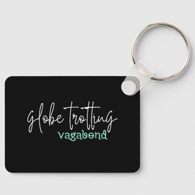 Globe Trotting Vagabond Keychain (Front)