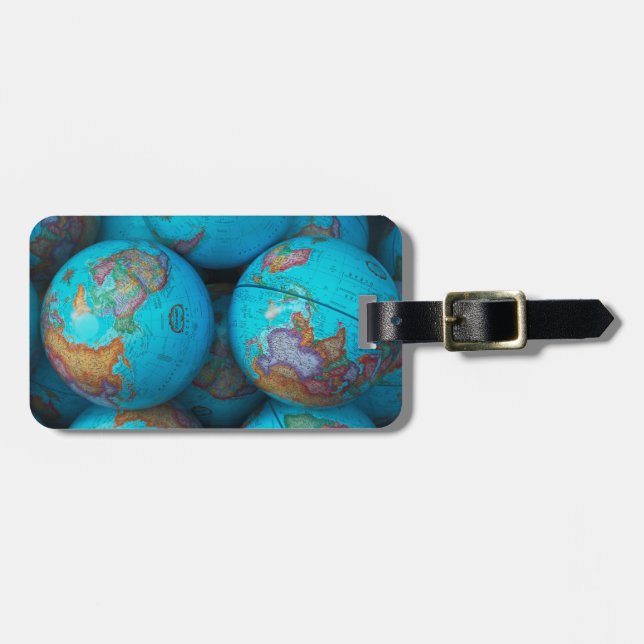 Globes Luggage Tag (Front Horizontal)