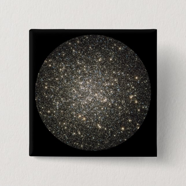 Globular cluster M13 2 15 Cm Square Badge (Front)