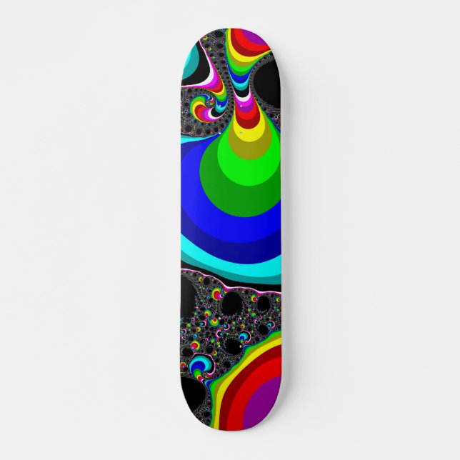 Globular Rainbow - Fractal Skateboard (Front)