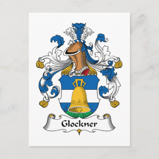 Glockner Family Crest Postcard