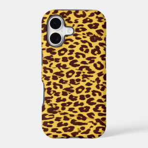 Glod and brown animal print fur skin of leopard