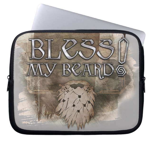 Gloin - Bless My Beard Laptop Sleeve (Front)