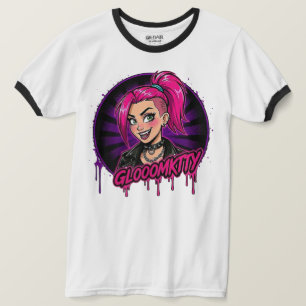 Gloomkitty Ringer T-Shirt