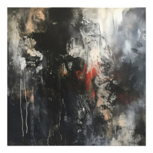 Gloomy Abstract Art Photo Print