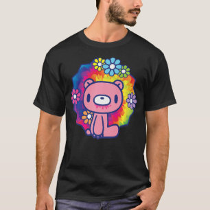 Gloomy Bear The Naughty Grizzly 70's Hippy Flowers T-Shirt