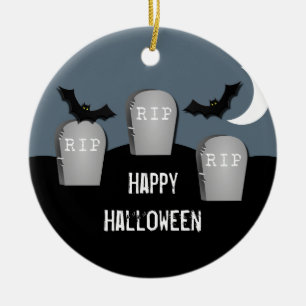 Gloomy Graveyard Halloween Ornament