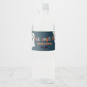 Gloomy Halloween -  Water Bottle Label