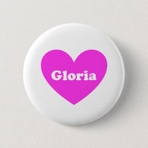 Gloria 6 Cm Round Badge