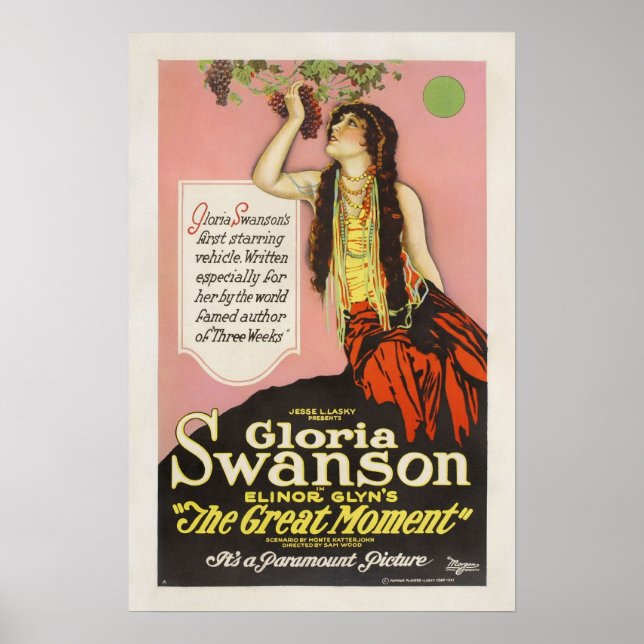 Gloria Swanson Jesse Lasky Movie Poster (Front)