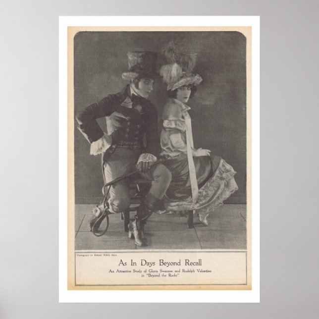 Gloria Swanson Rudolph Valentino Poster (Front)