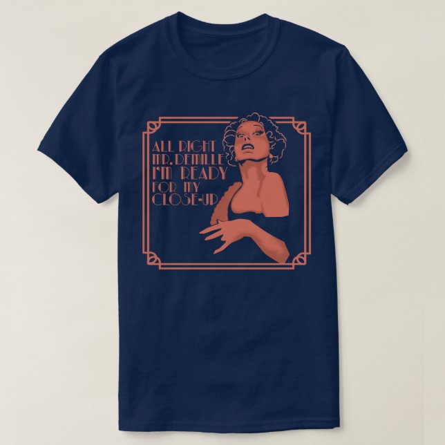 Gloria Swanson Sunset Boulevard T-Shirt (Design Front)