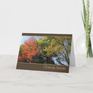 Glorious Autumn Holiday Card