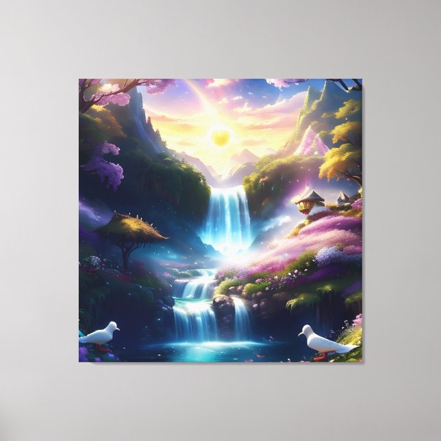 Glorious Heavenly Beautiful Landscape 1 Canvas Print (Front)