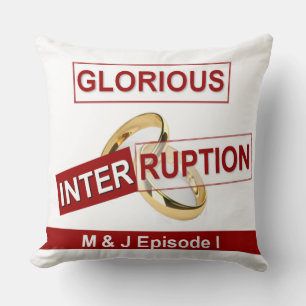 Glorious Interruption: A Golden Beginning Cushion