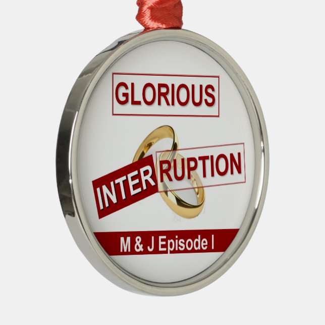 Glorious Interruption: A Golden Beginning Metal Tree Decoration (Right)