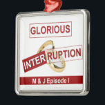 Glorious Interruption: A Golden Beginning Metal Tree Decoration<br><div class="desc">Glorious Interruption: A Golden Beginning Add a touch of romance to game night with our custom Glorious Interruption playing cards, or decorate your space with elegant holiday ornaments that symbolise eternal love and commitment. Every interruption can be glorious! The Glorious Interruption design from Achempong’s Zazzle Vibrant Collection is a bold...</div>