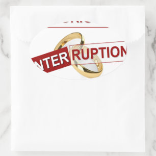 Glorious Interruption: A Golden Beginning Oval Sticker
