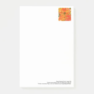 Glorious orange flower large post-it notes
