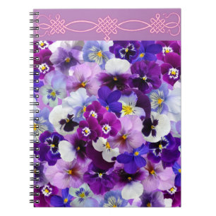 Glorious pansies,  notebook