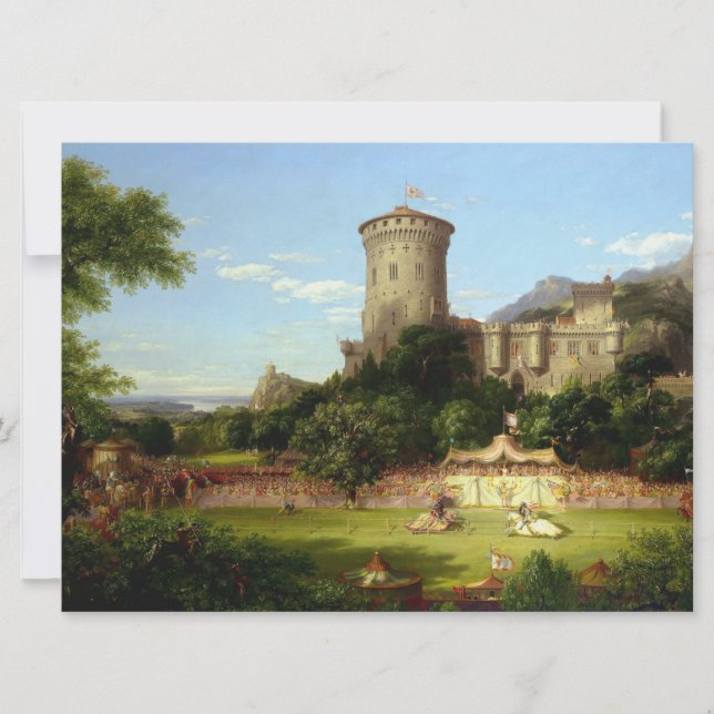 Glorious Past (Mediaeval Joust) (Vintage Art) Card (Front)