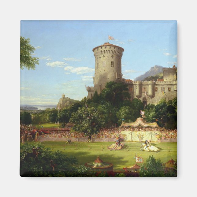 Glorious Past (Mediaeval Joust) (Vintage Art) Magnet (Front)